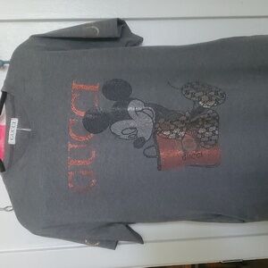 "New"Grey dress with Rhinestones